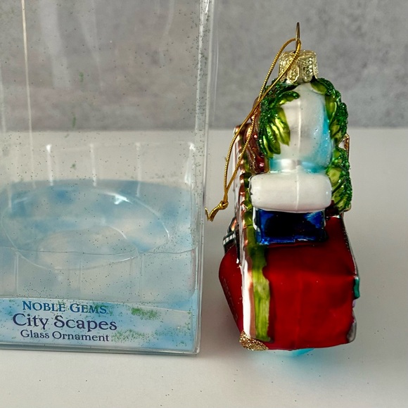 Kurt Adler Noble Gems Hollywood, CA Cityscape Glass Ornament, NEW in Package - Picture 10 of 10